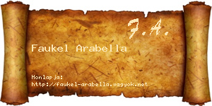 Faukel Arabella névjegykártya